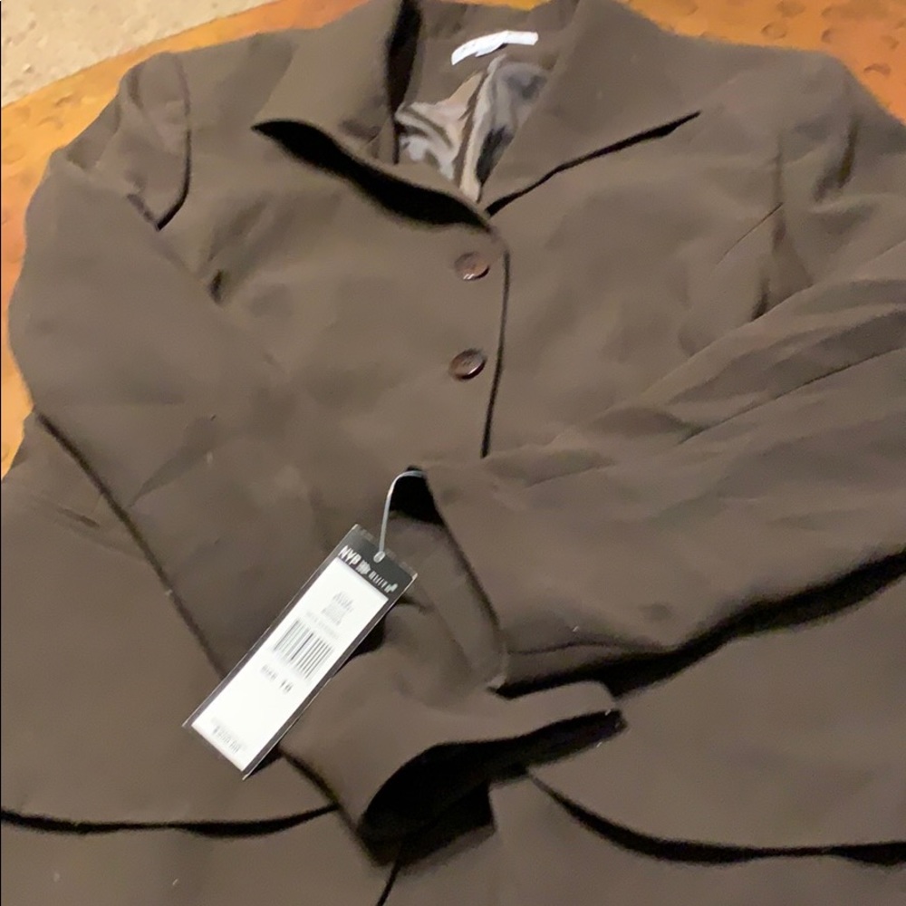 NYP Brown Women’s Suit jacket sz 18 New!